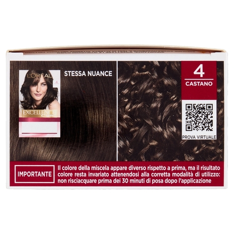 L'Oréal Paris Excellence Creme Colorazione Triplo Trattamento 4 Castano